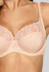 Biustonosz AVA soft beżowy – elegancki z haftem AV 1922 Soft Beige