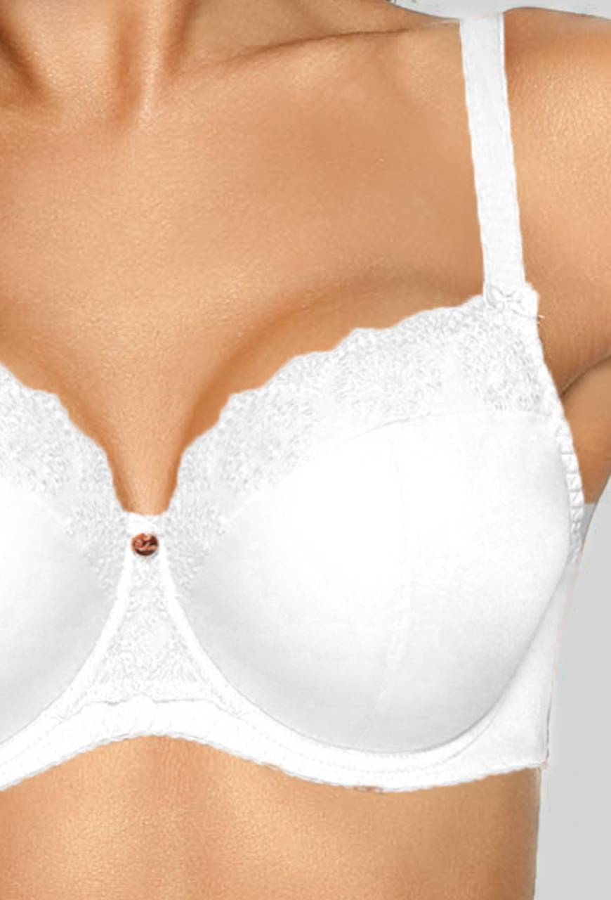 Biustonosz biały AVA Full Cup White – elegancja i komfort AV 1924
