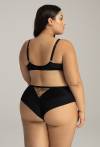 Brazilské plavky z jemné látky s puntíky – AV 2143/B CLASSY BLACK