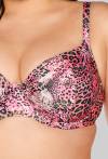 Bade-BH mit Tierprint – SK 216 FULL CUP PINK