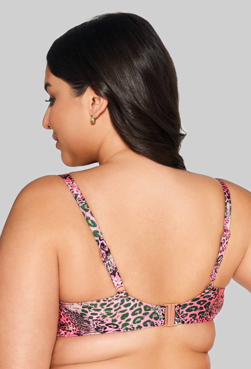 Biustonosz Kąpielowy w Zwierzęcy Print - SK 216 FULL CUP PINK