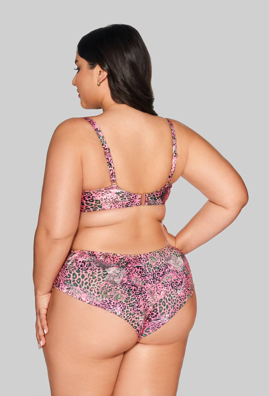 Biustonosz Kąpielowy w Zwierzęcy Print - SK 216 FULL CUP PINK