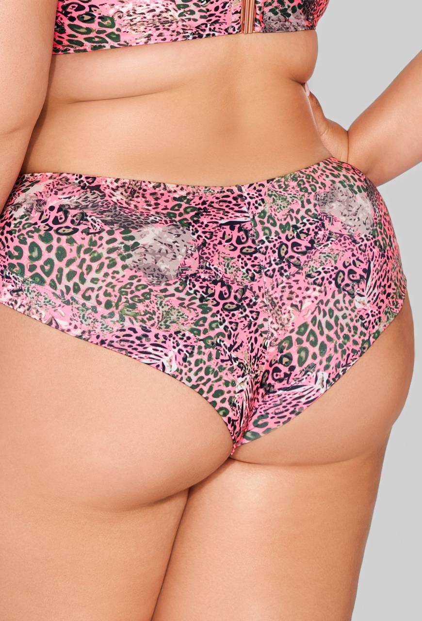Rosa Badehose im Leopardenmuster – SF 217/5 Pink