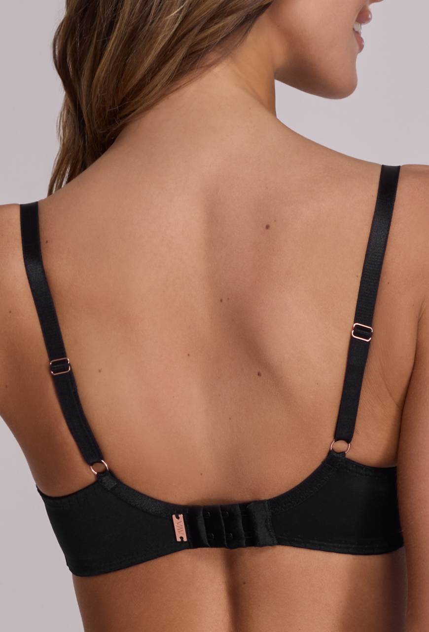 Biustonosz AVA czarny, półusztywniany - AV 2105 Semi Soft Black