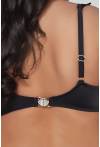 Bade-BH mit Rüschen und goldenen Akzenten – SK 213 BLACK