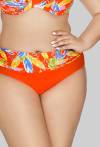 Neonfarbene Badehose mit Blumenmuster – SF 227/3 VIVID ORANGE