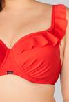 Plavková podprsenka s volánkem – SK 213 VIVID ORANGE