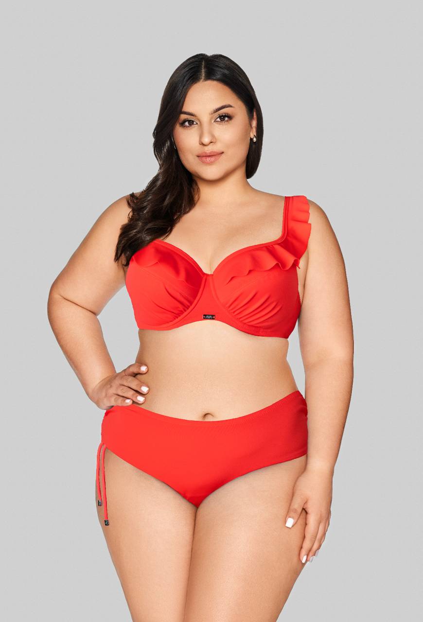 Figi kąpielowe z troczkami - SF 13/2 VIVID ORANGE