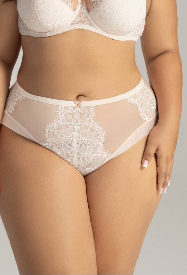AVA-Slip in Puderrosa – Spitze und Tüll AV 2147 Marshmallow