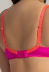 AV 2162 Glowing – ein weicher BH in Neonrosa mit Stickerei