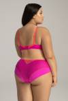 AV 2162 Glowing – ein weicher BH in Neonrosa mit Stickerei