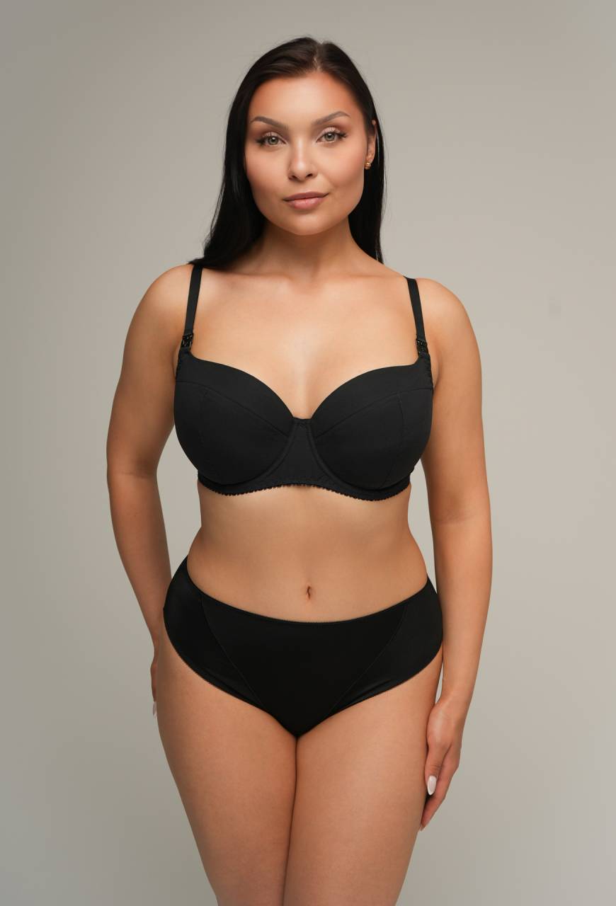Biustonosz do karmienia AVA 2203 Mama Full Cup Czarny