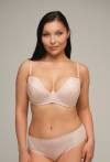 Push-up-BH AV 2202 Beige mit abnehmbaren Trägern