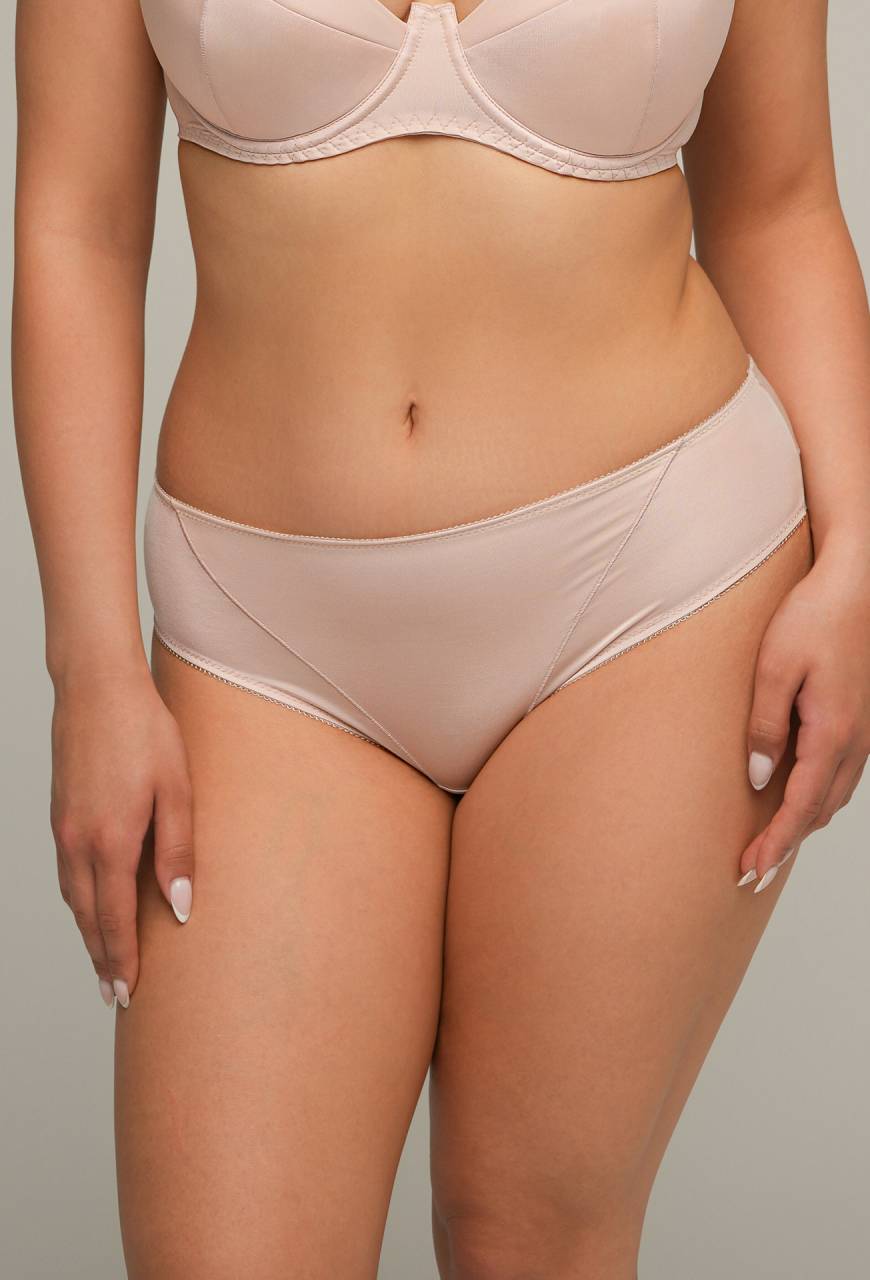 Figi AV 2202 Beige – gładkie i wygodne majtki do kompletu