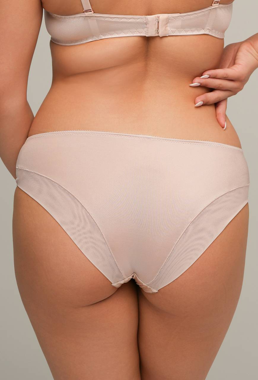 Figi AV 2202 Beige – gładkie i wygodne majtki do kompletu