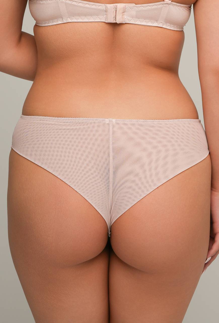 Brazilské kalhotky AV 2202/B Beige – smyslný a pohodlný střih