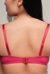 Biustonosz AV 2204 Push Up Fuchsia z odpinanymi ramiączkami