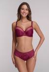 Podprsenka AV 1396 Soft Chianti – krajková, vínová, smyslná
