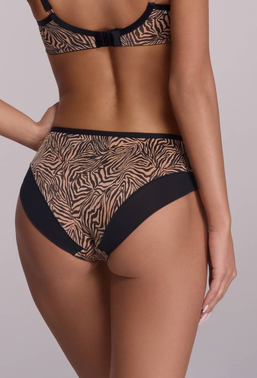 Slip AV 2191 Rebel – Tiger-Muster und Tüll-Einsätze