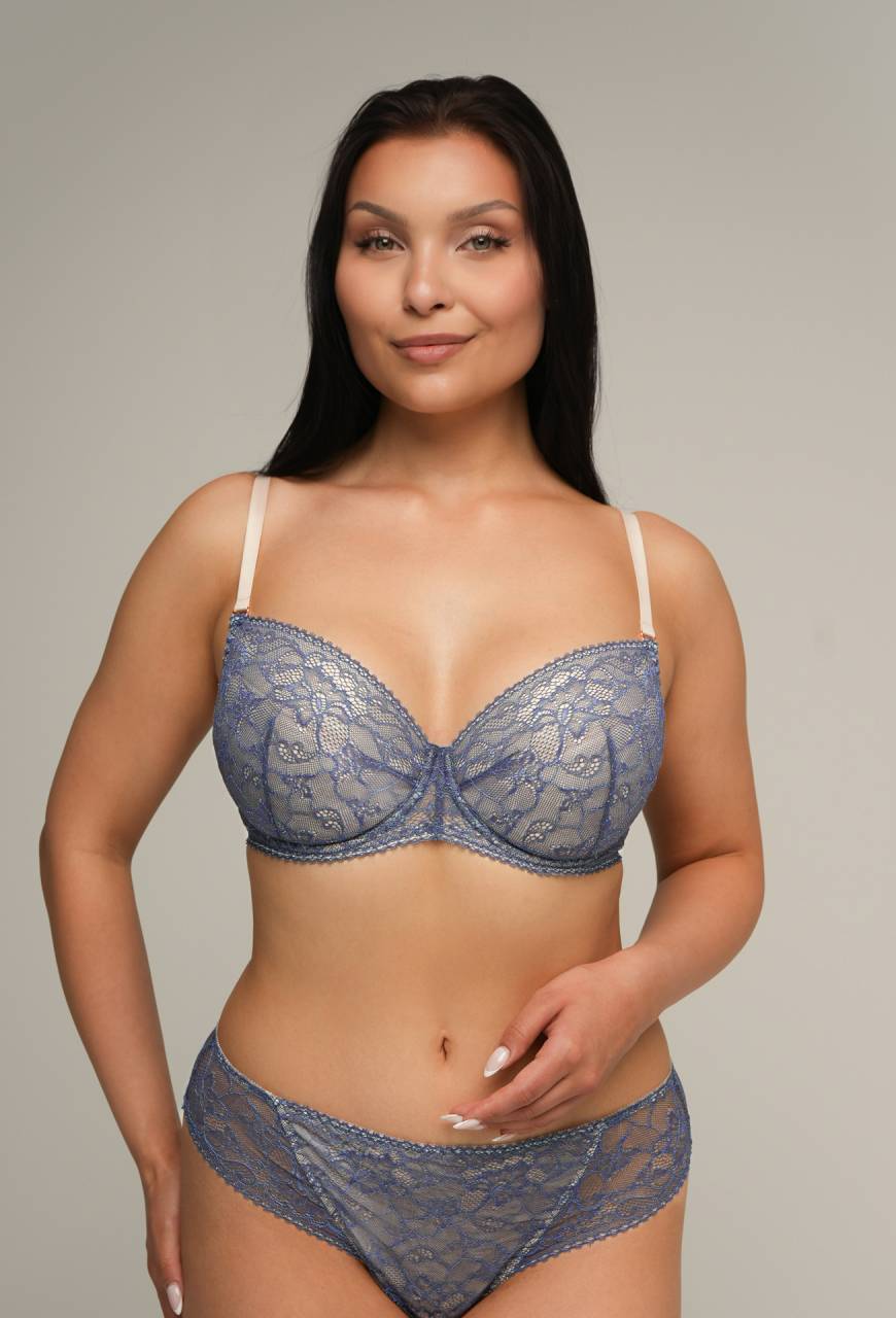 Biustonosz Push-Up 2209 Navy Blue – Elegancja i Zmysłowość