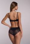 Podprsenka AV 2178 Soft Black – měkká krajková podprsenka s ozdobnými detaily
