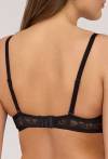 Podprsenka AV 2211 Push-Up Black – odnímatelná ramínka, krajka