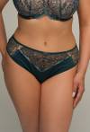 Slip AV 2205 Azure – smaragdgrüne und goldene Spitze