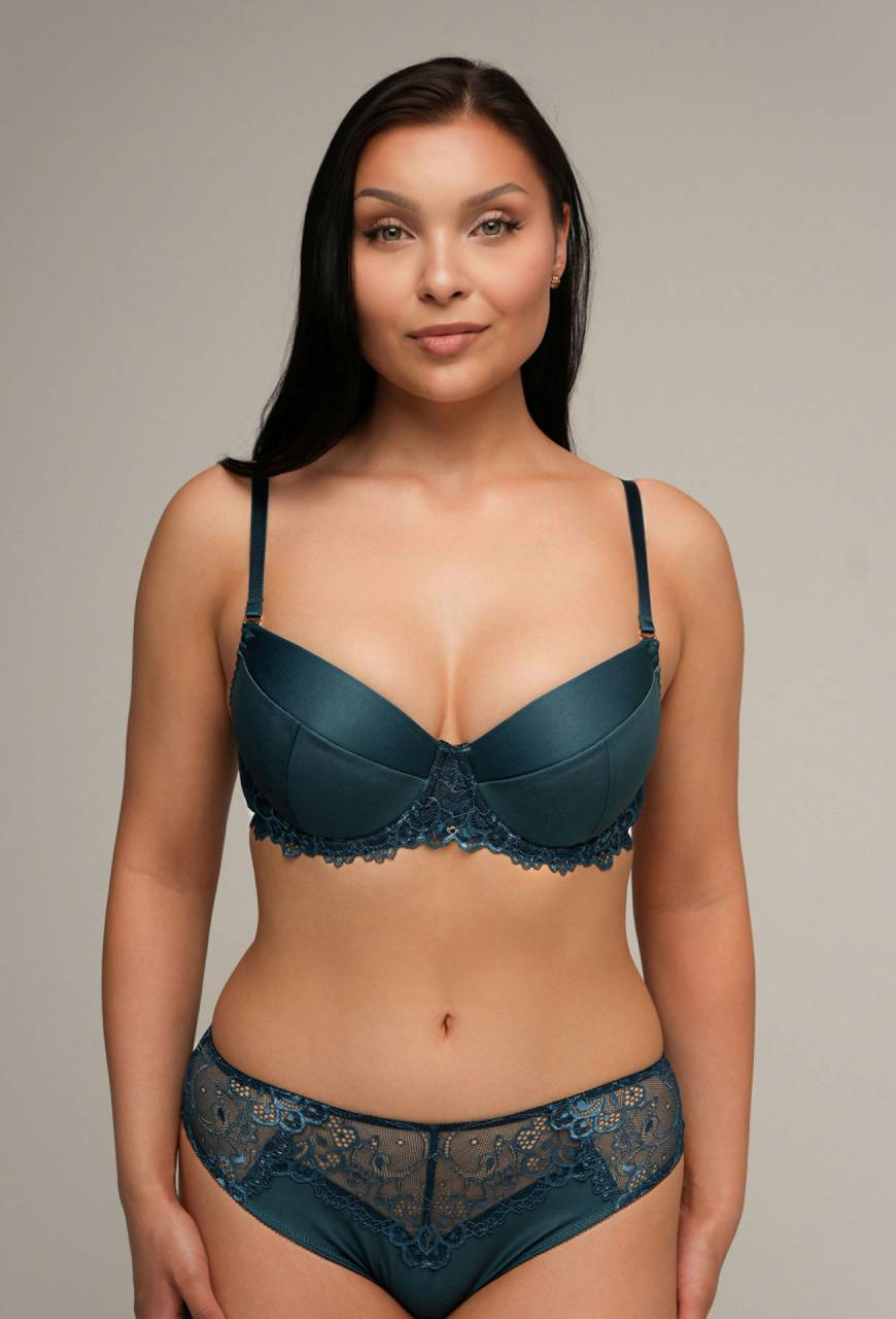 Biustonosz AV 2201 Push-Up zielony – elegancja i seksapil