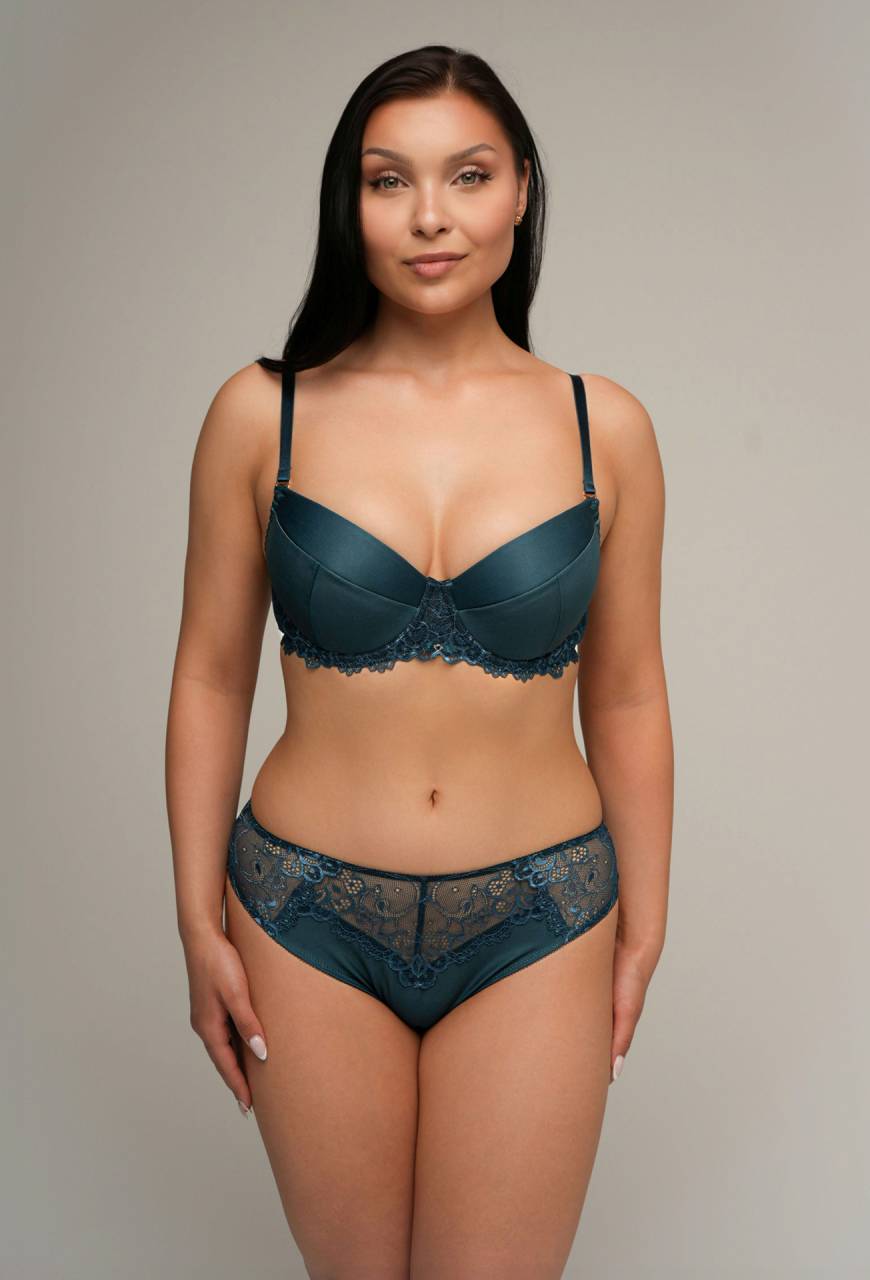 Biustonosz AV 2201 Push-Up zielony – elegancja i seksapil