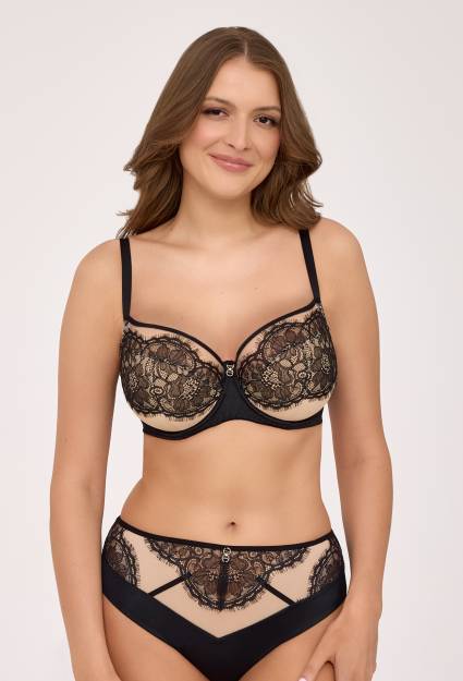 BH AV 2229 Black Semi Soft – elegante Spitze mit Rüschen