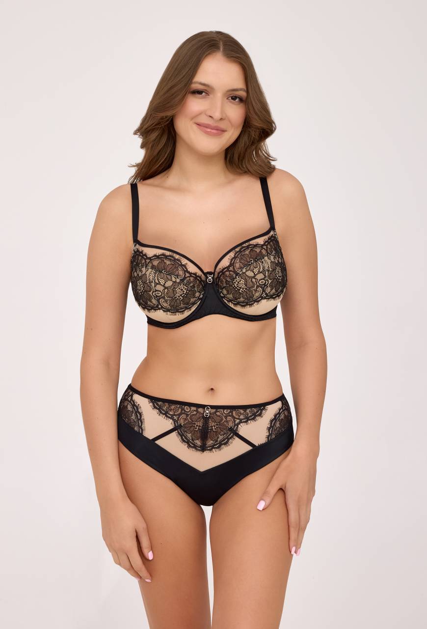 Figi AV 2229 Black – elegancka koronka i komfort noszenia