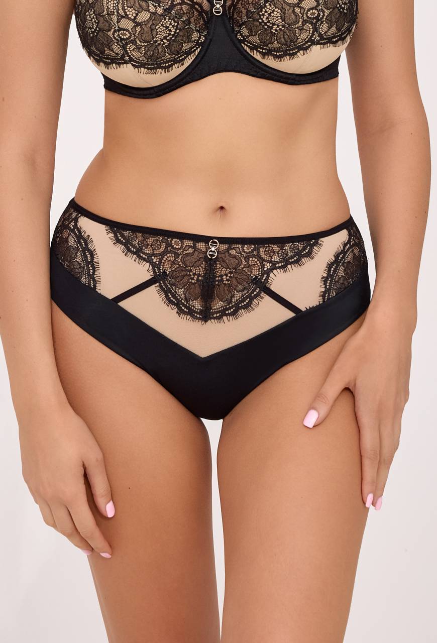 Figi AV 2230 Black – elegancja i komfort w koronkowym wydaniu