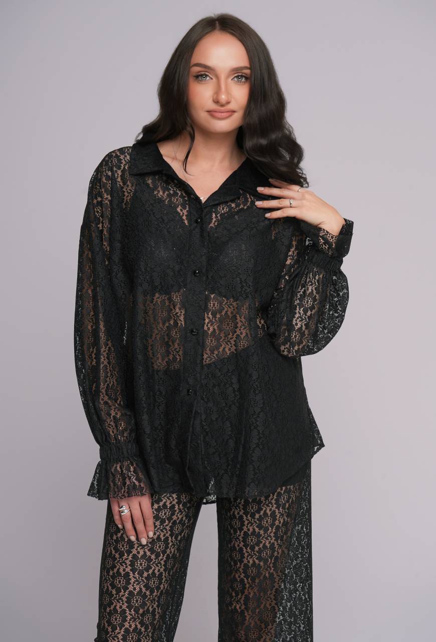 Komplet koronkowy 002 Black