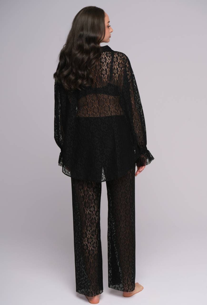 Komplet koronkowy 002 Black