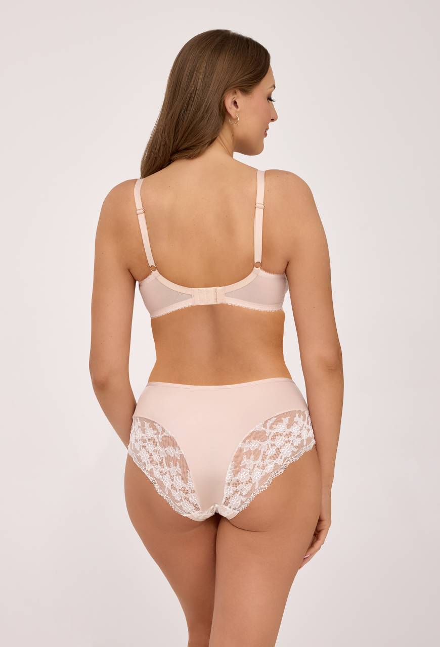 Kalhotky AV 2247 Nude Pink – krajkové, elegantní, vysoký komfort