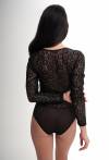 Body koronkowe 025 – eleganckie, zmysłowe, długi rękaw