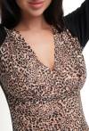 Body panterka – przód panterkowy, tył czarny, eleganckie i zmysłowe