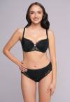 AV 2256 Half Cup Black Bra