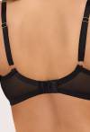 Měkká podprsenka AV 2231 Black – průsvitná síťovina, kostice
