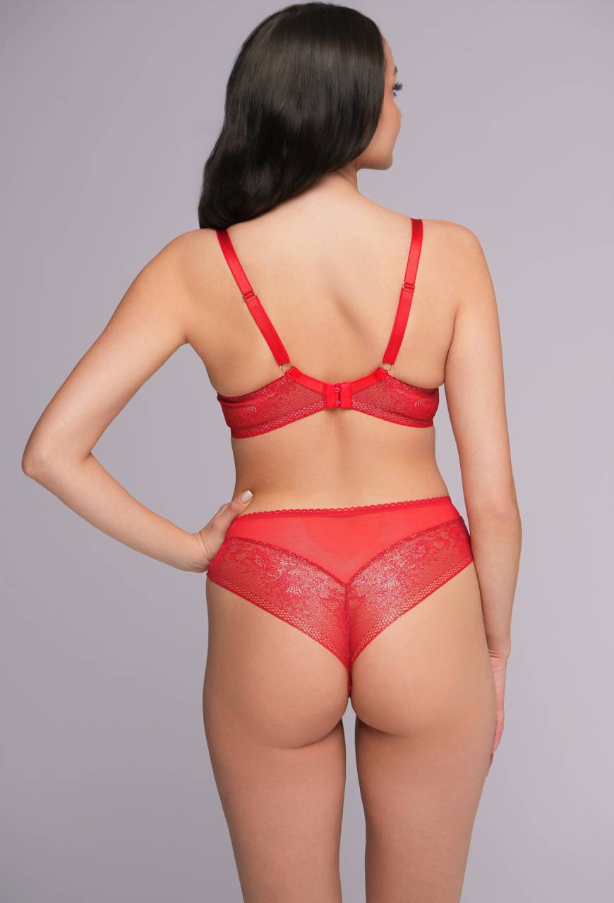 BH AV 2252 Soft – rot, aus Spitze, mit Bügeln