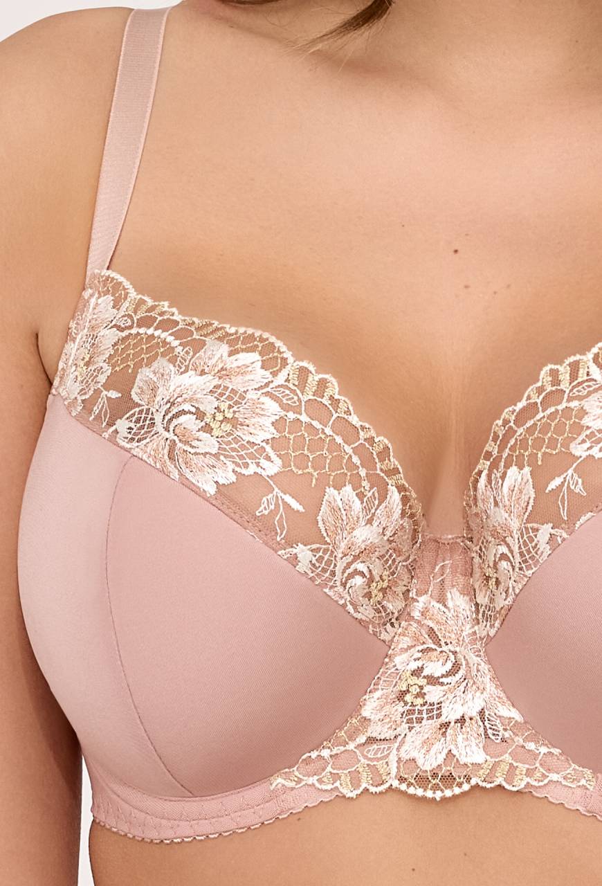 BH Semi Soft AV 2245 Roségold | Eleganter bestickter BH