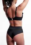 Hoch geschnittene Brasilianer-Badehose SF13/20/B | Schwarzes Bikini-Set