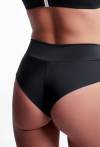 Hoch geschnittene Brasilianer-Badehose SF13/20/B | Schwarzes Bikini-Set