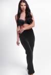Schwarze Velourshosen für Damen – Eleganz und Komfort