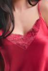 Satin-Nachthemd AVA mit Spitze | Elegantes Nachthemd