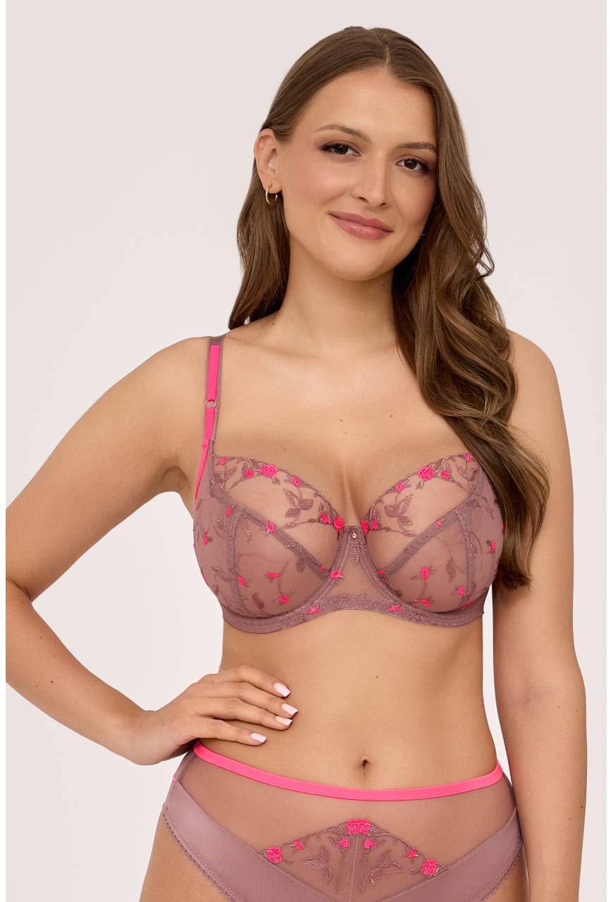Biustonosz Soft AV 2218 Mocha Rose – Haftowany | AVA