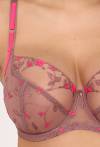 Podprsenka Soft AV 2218 Mocha Rose – s výšivkou | AVA