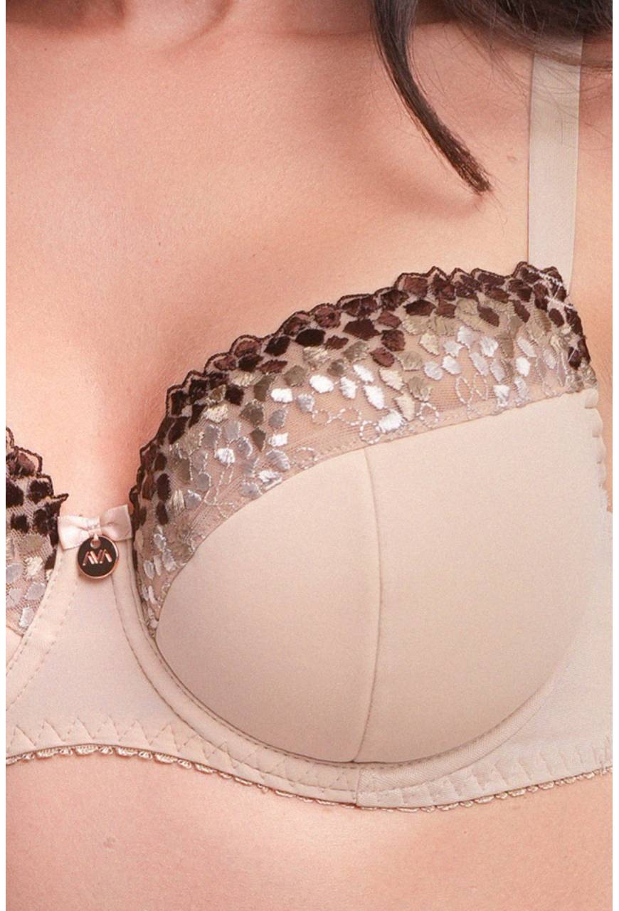 BH AV 2265 Semi Soft Chocolate Beige – Bestickt, Beige | AVA