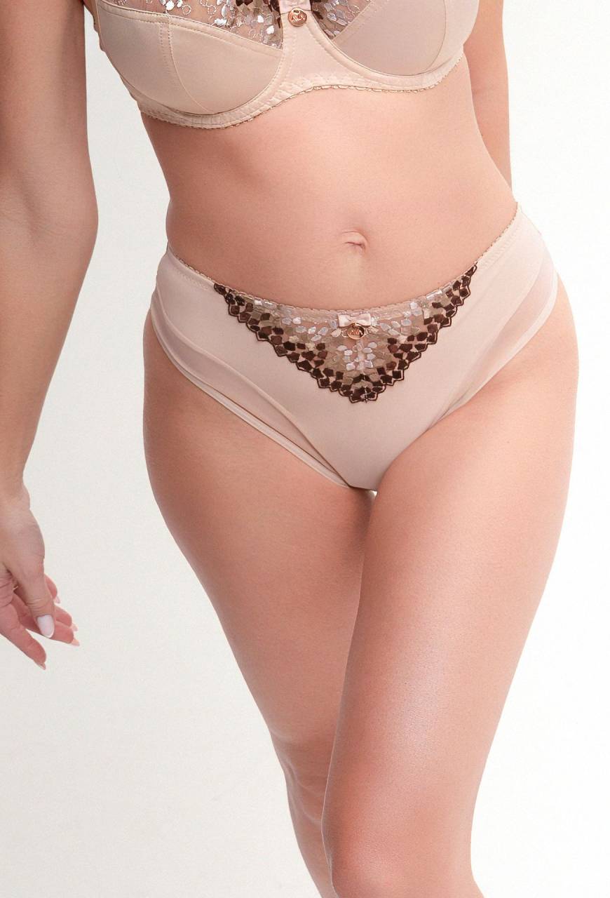 Slip AV 2265 Chocolate Beige – Elegant mit Stickerei | AVA