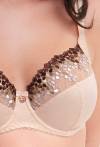 BH AV 2266  Soft Chocolate Beige – Seiteneinsatz und Stickerei | AVA